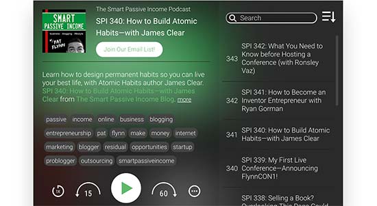 Предварительный просмотр Smart Podcast Player