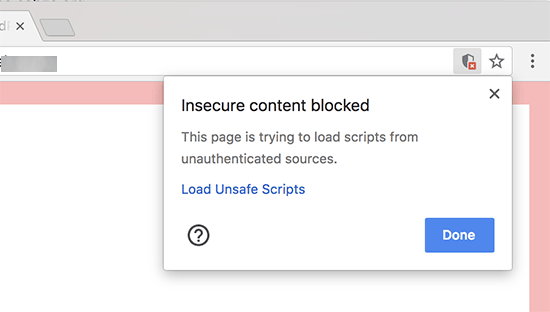 Небезопасный контент заблокирован