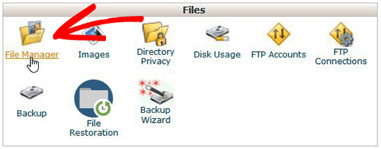 Открыть файловый менеджер