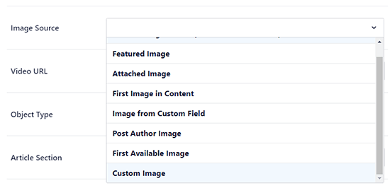 Выберите, какое изображение WordPress использовать в качестве миниатюры Facebook