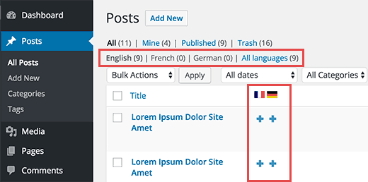 Создание многоязычного контента в WordPress с помощью WPML