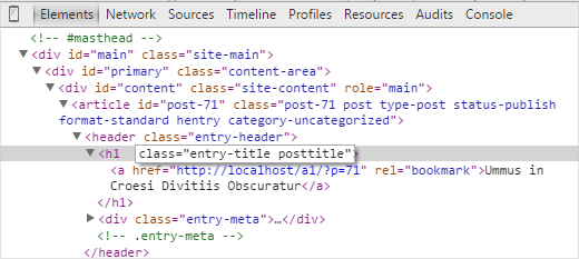 Редактирование HTML-кода в инструменте проверки элементов