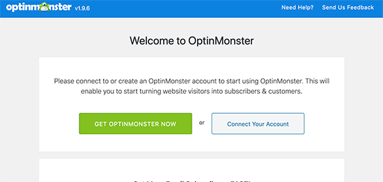 Подключите OptinMonster к своему сайту