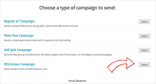 Создание RSS-кампании в MailChimp