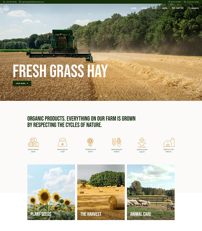 Web platforms for farming operations