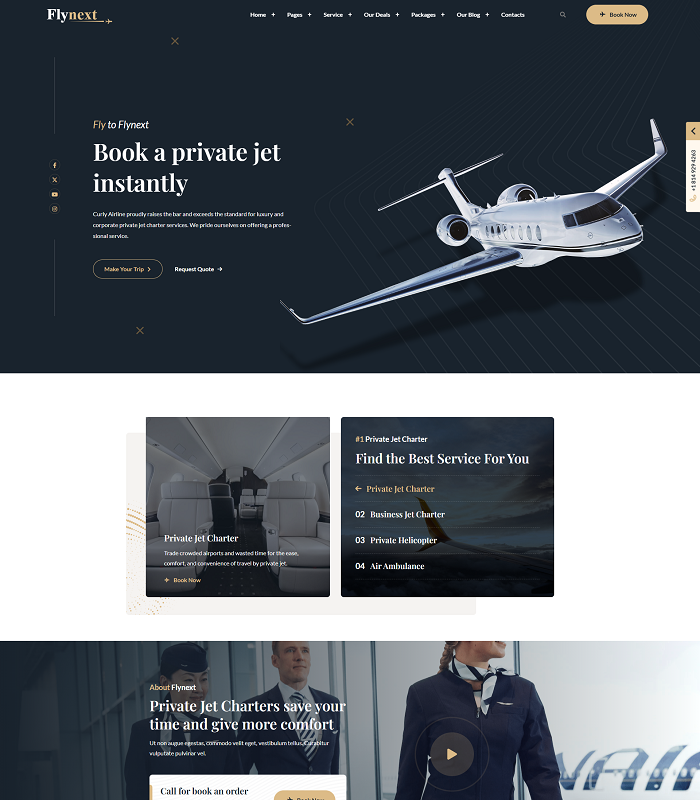 Web platforms for private aviation