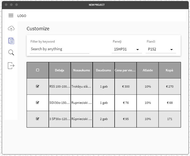 Admin panel preview